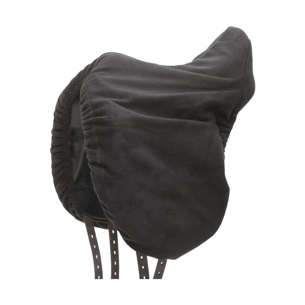 Fleece Saddle Cover  Black Color with your Embroidered logo