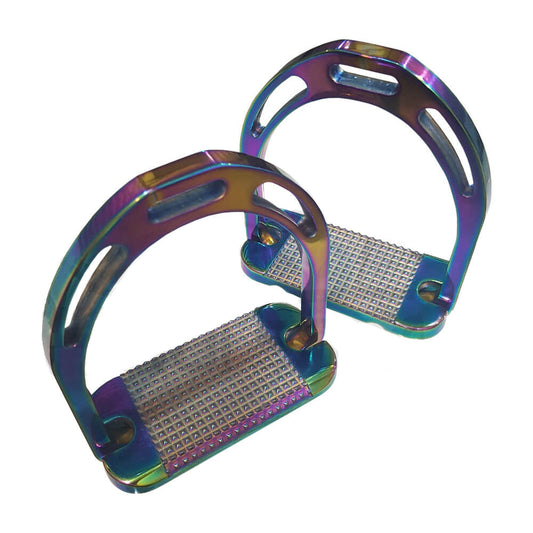 Rainbow Stirrups Multi Colors Aluminum