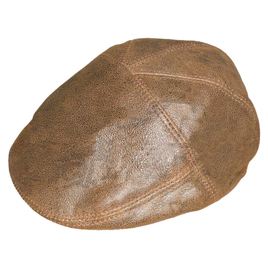 leather Ivy Cap Mens Antique Brown Water Resistance