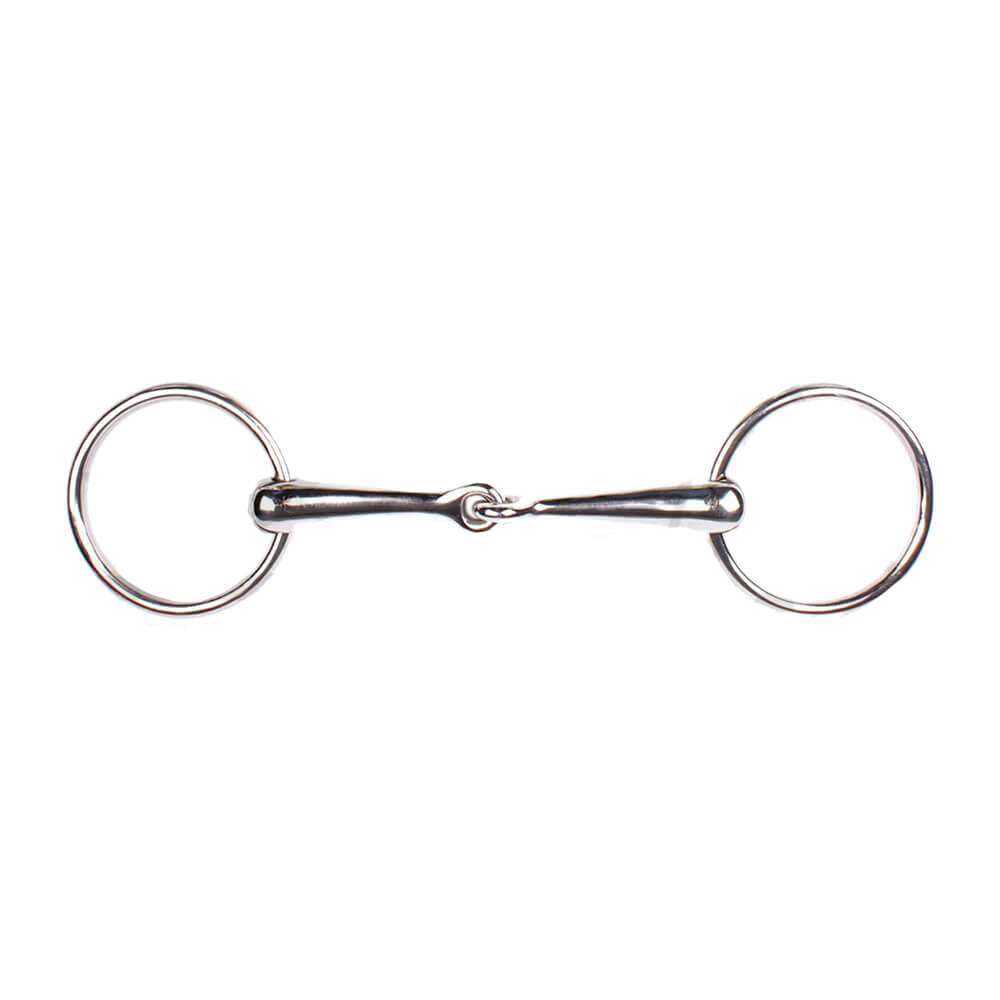 Western O Ring Snaffle Bit Silver Color