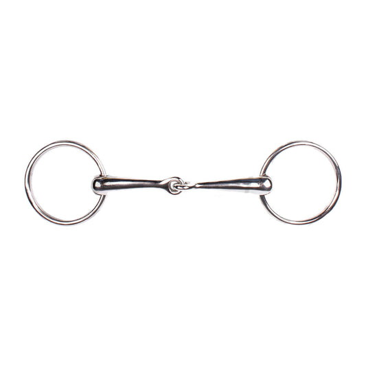 Western O Ring Snaffle Bit Silver Color