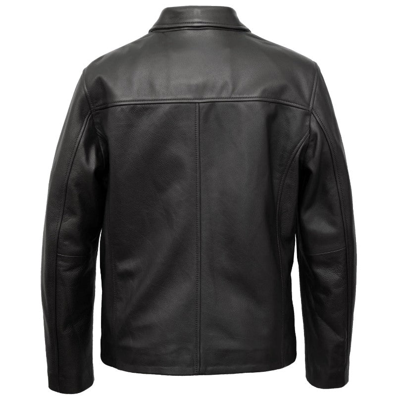 MEN'S BLACK LEATHER JACKET