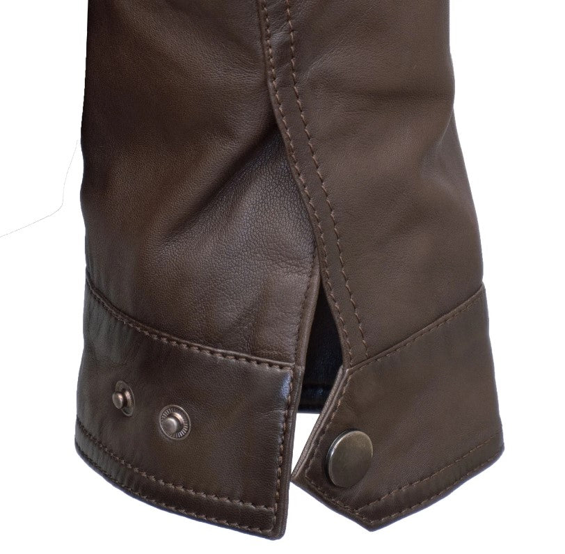 MEN'S BROWN LEATHER JACKET