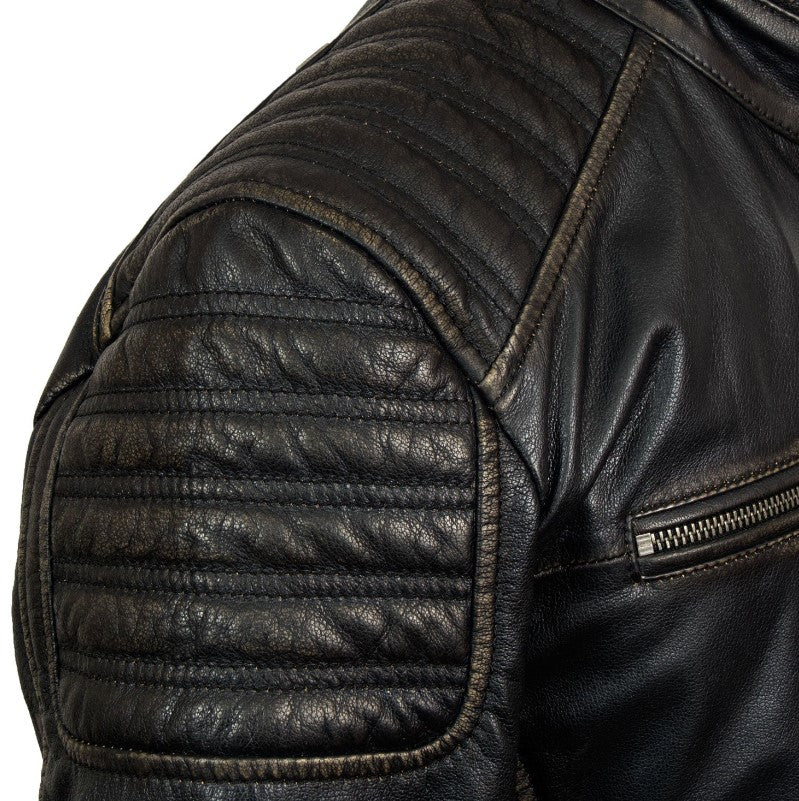 MEN'S VINTAGE BROWN LEATHER JACKET