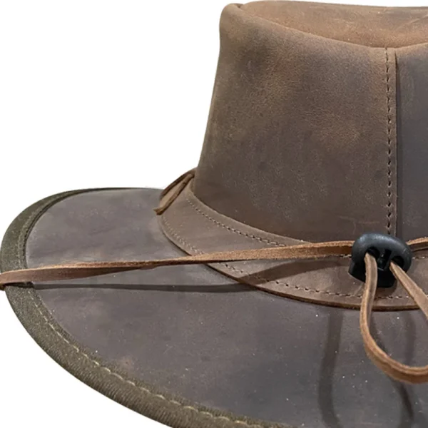 Australian Leather Cowboy Hat Cow Crazy Leather - Image 5