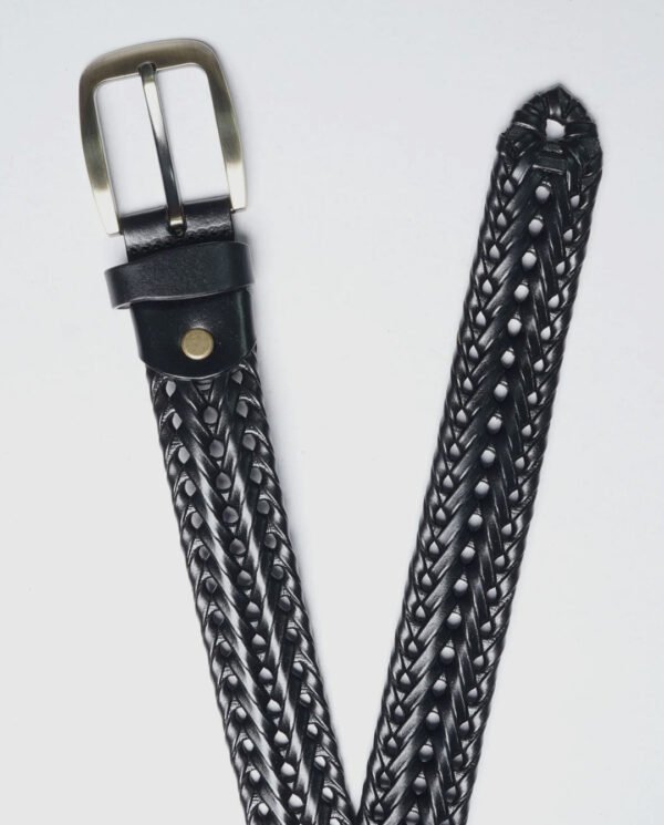 Blacked out leather belt - Image 2