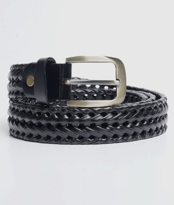 Blacked out leather belt - Image 3